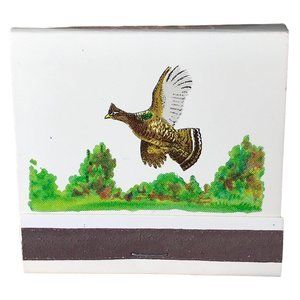 Rahr Malting Co. Brewery Manitowoc New Matchbook New HTF Vintage Flying GROUSE B